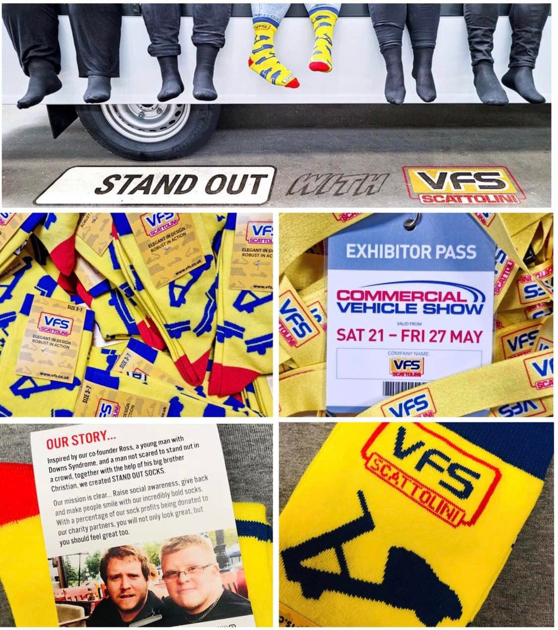Stand Out Socks collaboration with VFS Southampton - Fully customized corporate socks