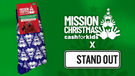 Stand Out Socks Teams Up with Cash for Kids for Mission Christmas