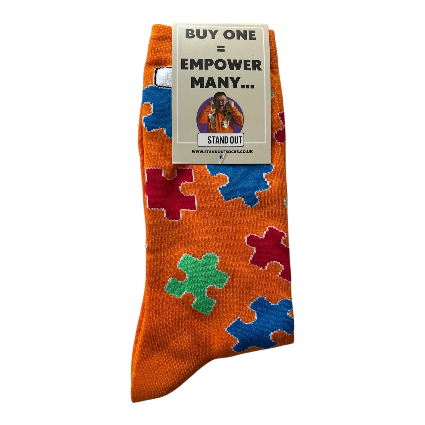 Autism Awareness Jigsaw Socks