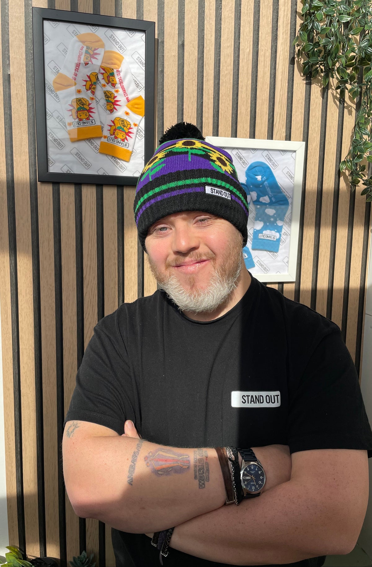 Stand Out Sunflower Bobble Hat!