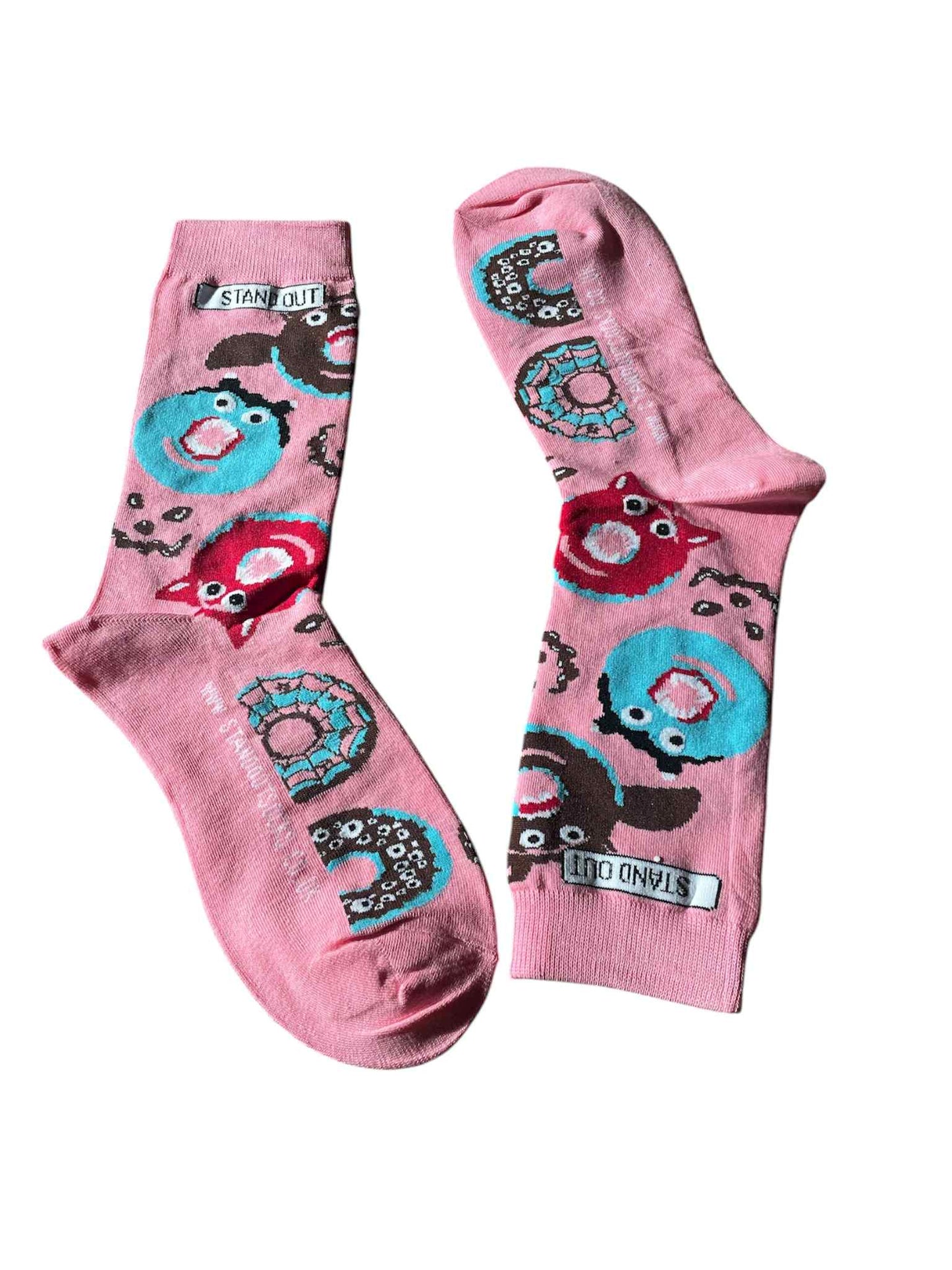 Pink Halloween Socks