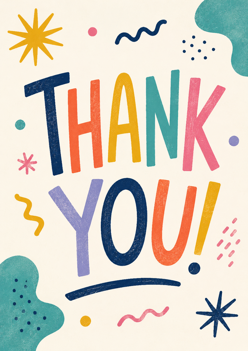 Stand Out Thank You Card
