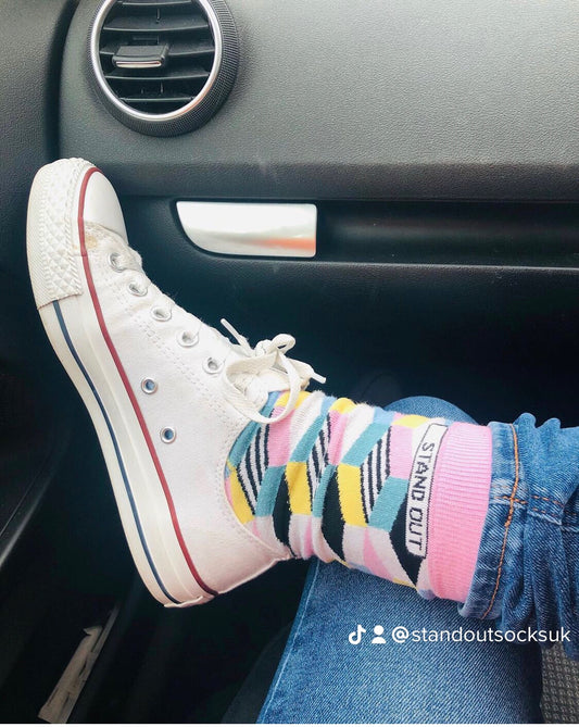 Stand out socks retro candy