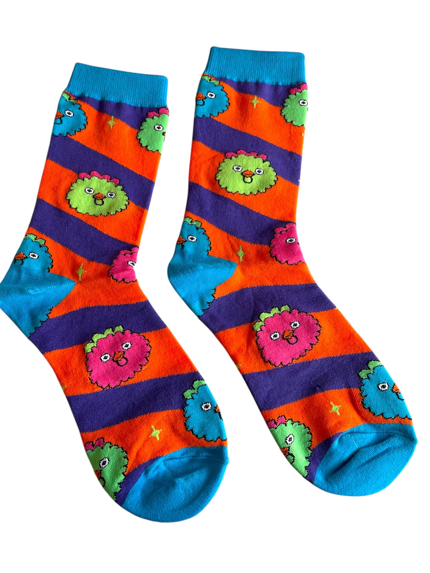 Fluffy Bird Socks