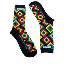 Load image into Gallery viewer, Colourful Reggae Reggae Socks
