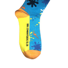 Load image into Gallery viewer, Colourful Stand Out Socks Art Attack Splat Design
