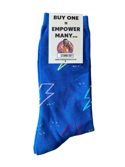 Big Neon Energy Socks - Adult Size 13-17