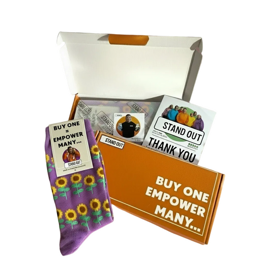 Purple Sunflower Socks