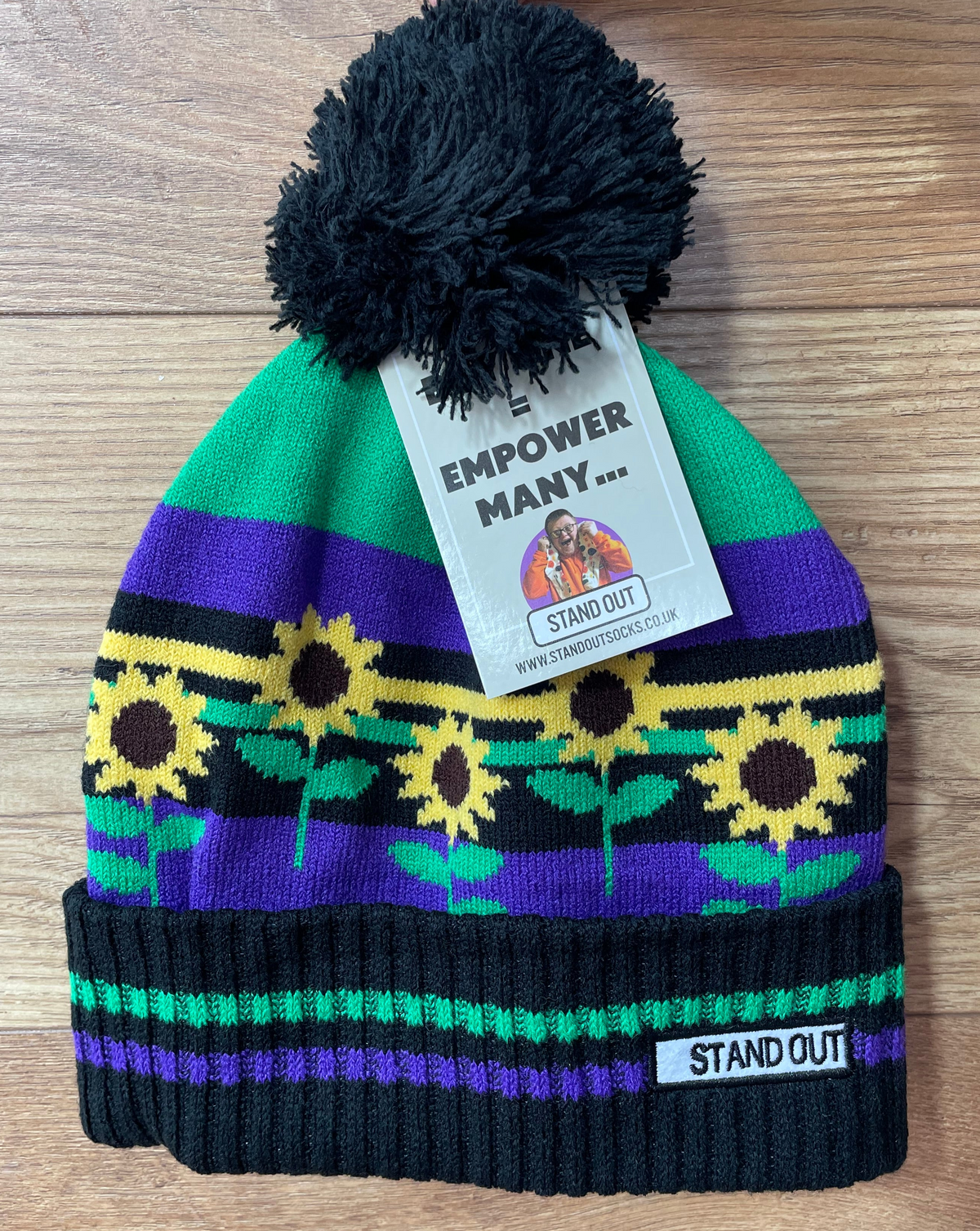 Stand Out Sunflower Bobble Hat!