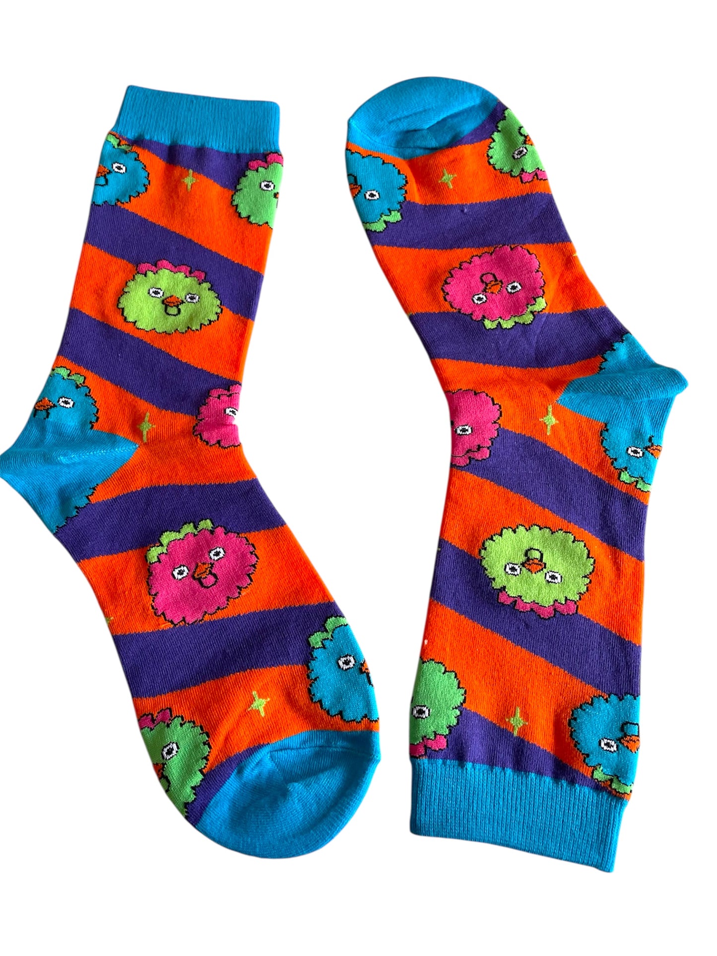 Fluffy Bird Socks