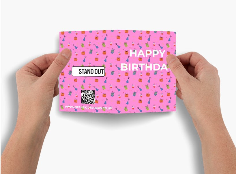 Stand Out Pink Birthday Card