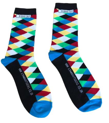 diamond pattern socks