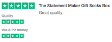 Load image into Gallery viewer, Stand Out Socks Trust Pilot 5 Star Review
