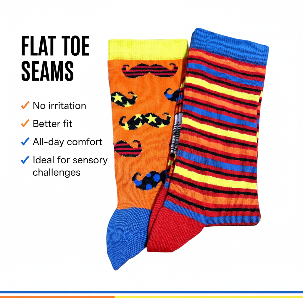 Flat Toe Seams Ad - Pair Shot