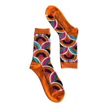 Load image into Gallery viewer, Stand Out Socks 70s Wallpaper  Design
