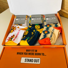 Load image into Gallery viewer, Stand Out Kids Socks Gift Box
