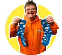 Load image into Gallery viewer, Stand out socks Cloud 9 socks - Available in adult and kids sizes 
