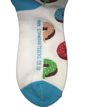 Load image into Gallery viewer, Stand out socks Dipping Donut socks - Available in adult and kids sizes 
