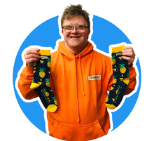 Load image into Gallery viewer, Stand out socks Pineapple Funk socks - Available in adult and kids sizes 
