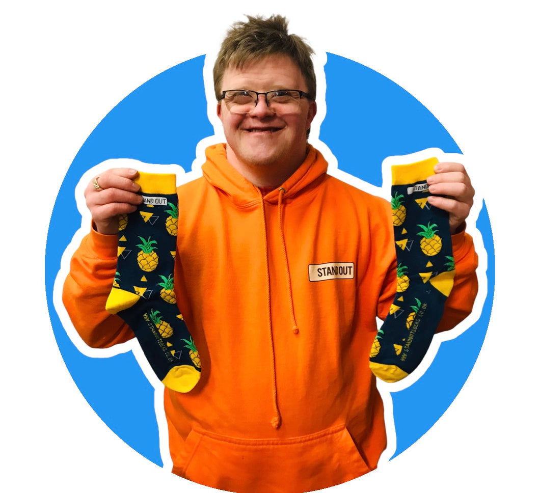 Stand out socks Pineapple Funk socks - Available in adult and kids sizes 