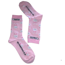 Load image into Gallery viewer, stand out socks easter fluffy bunny
