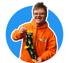 Load image into Gallery viewer, Stand out socks Pineapple Funk socks - Available in adult and kids sizes
