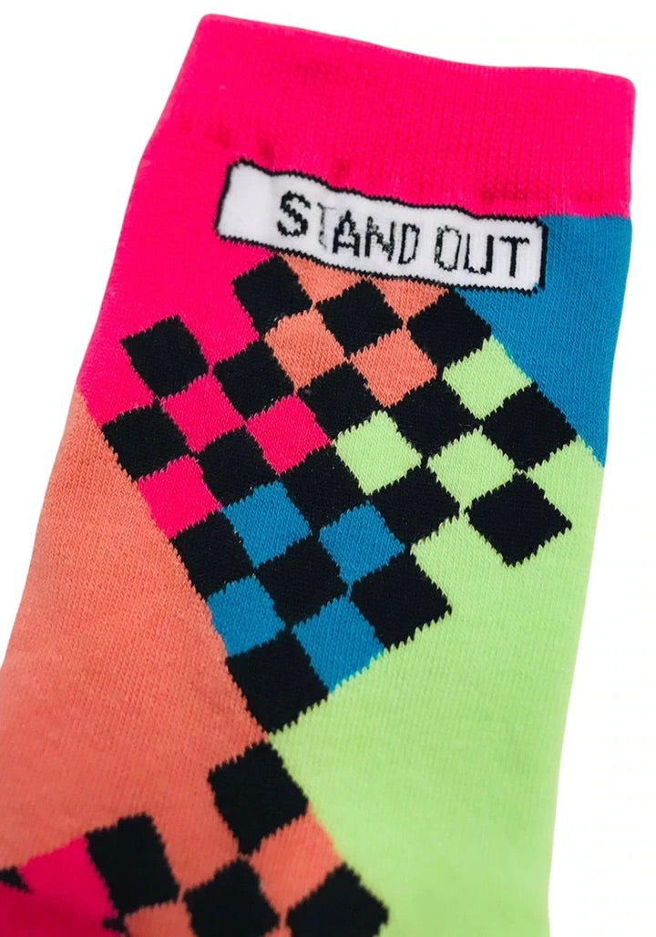 Stand Out Socks Kids Top Of The Socks - Funky Fun Crew Socks